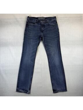 Express Jeans Mens 32x32 Blue Rocco Slim Fit Skinny Leg Dark Wash Denim